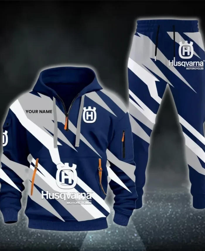 Off-Road Racer Hoodie Half Zip x Sweatpants Set, Gearhead Half-Zip Hoodie Combo CAR514100925000