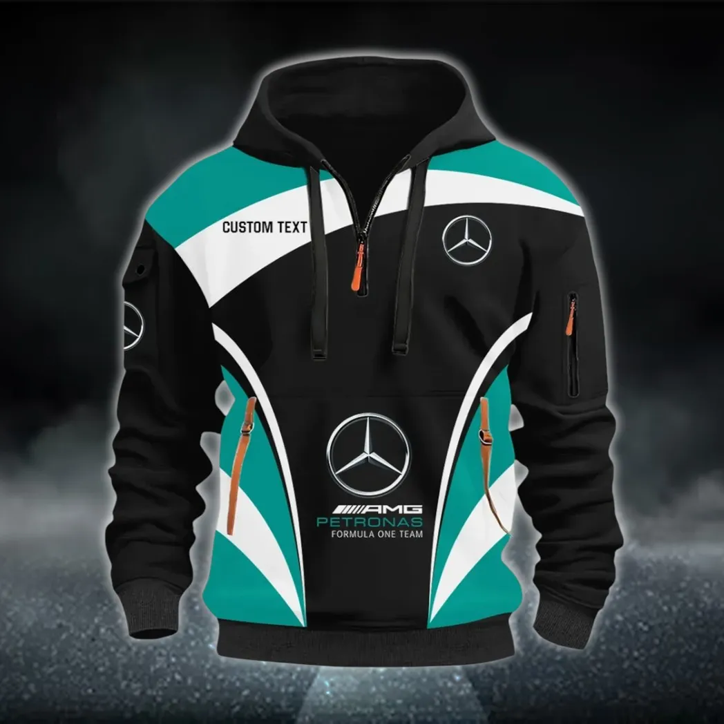 Everyday Gear Hoodie Half Zip 3D Print, Sporty & Casual Everyday Wear Hoodie CAR514100925001