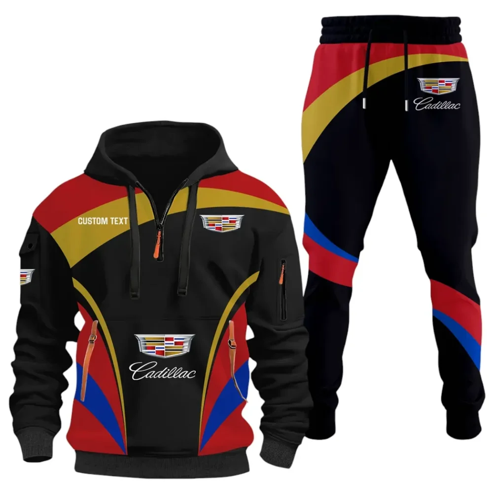 Urban Cruiser Hoodie Half Zip x Sweatpants Set, Automotive Streetwear Hoodie Set CAR514100925002 - Image 2