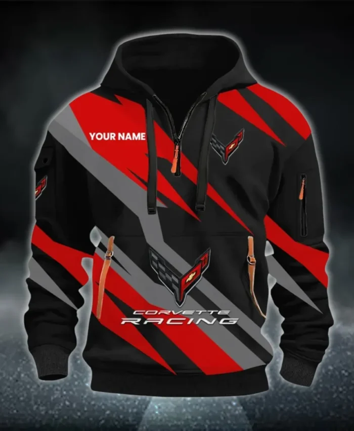 Sports Icon Hoodie Half Zip 3D Print, Adventure-Ready Comfortable Hoodie CAR514100925003