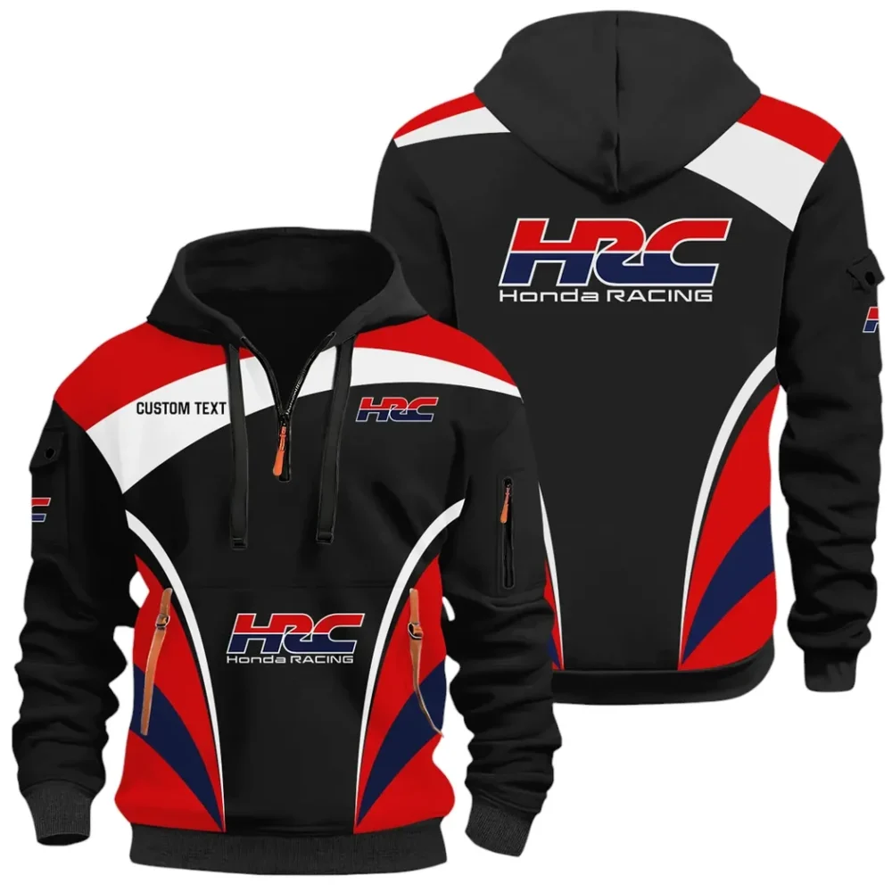 Racing Car Hoodie Half Zip x Sweatpants Set, 3D Printed Driver's Outfit CAR514100925005 - Image 3