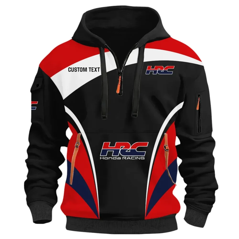 Racing Car Hoodie Half Zip 3D Print, Rugged & Comfortable Streetwear Outfit CAR514100925005 - Image 3