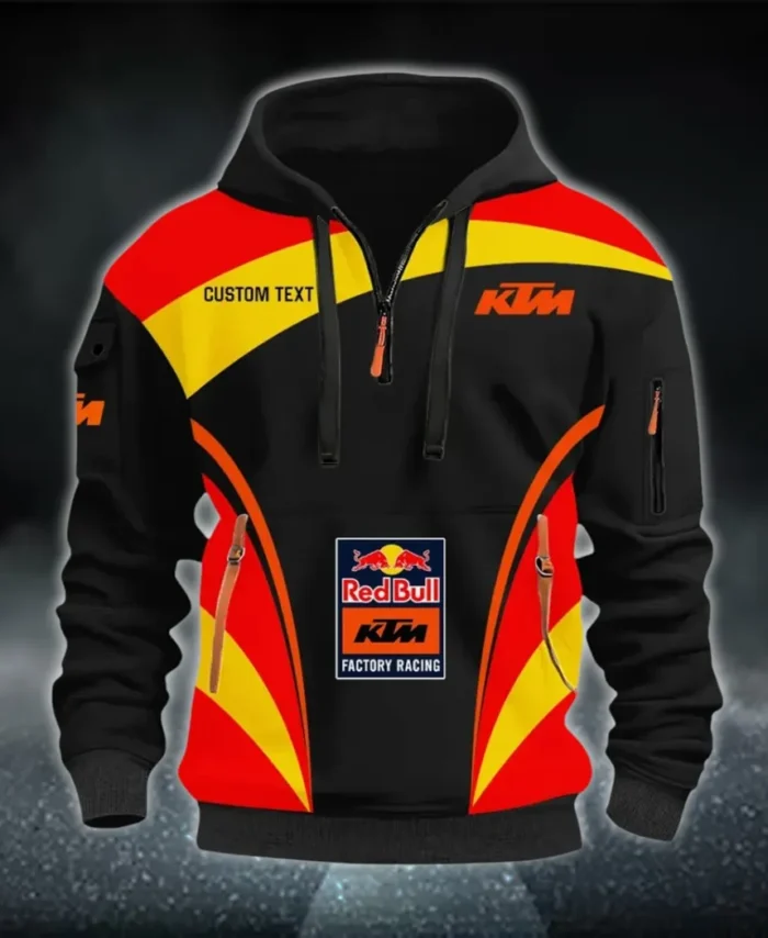 Racing Car Hoodie Half Zip 3D Print, Sporty Urban Look Hoodie CAR514100925006