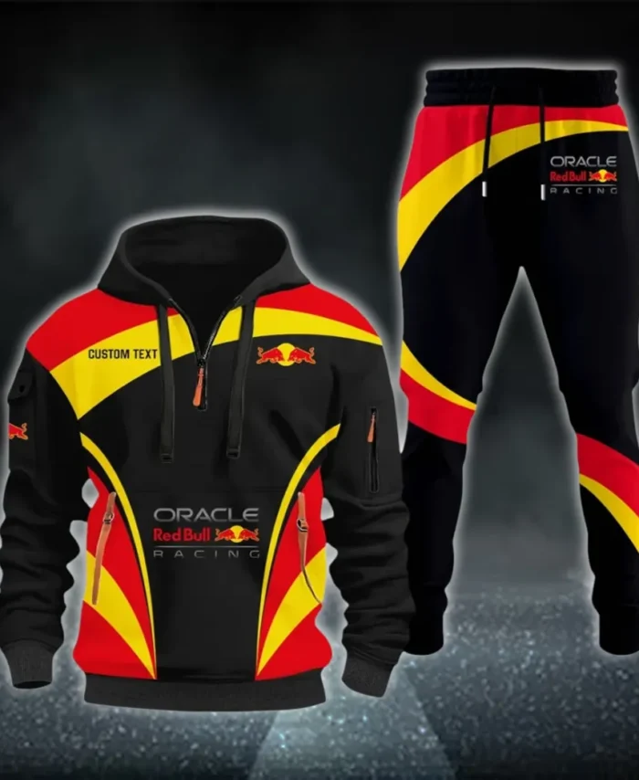Racing Car Hoodie Half Zip x Sweatpants Set, Everyday Gearhead Hoodie Combo CAR514100925007