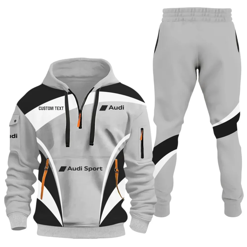 Built Fast Hoodie Half Zip x Sweatpants Set, Custom Road Lifestyle Hoodie Set CAR514100925009 - Image 2