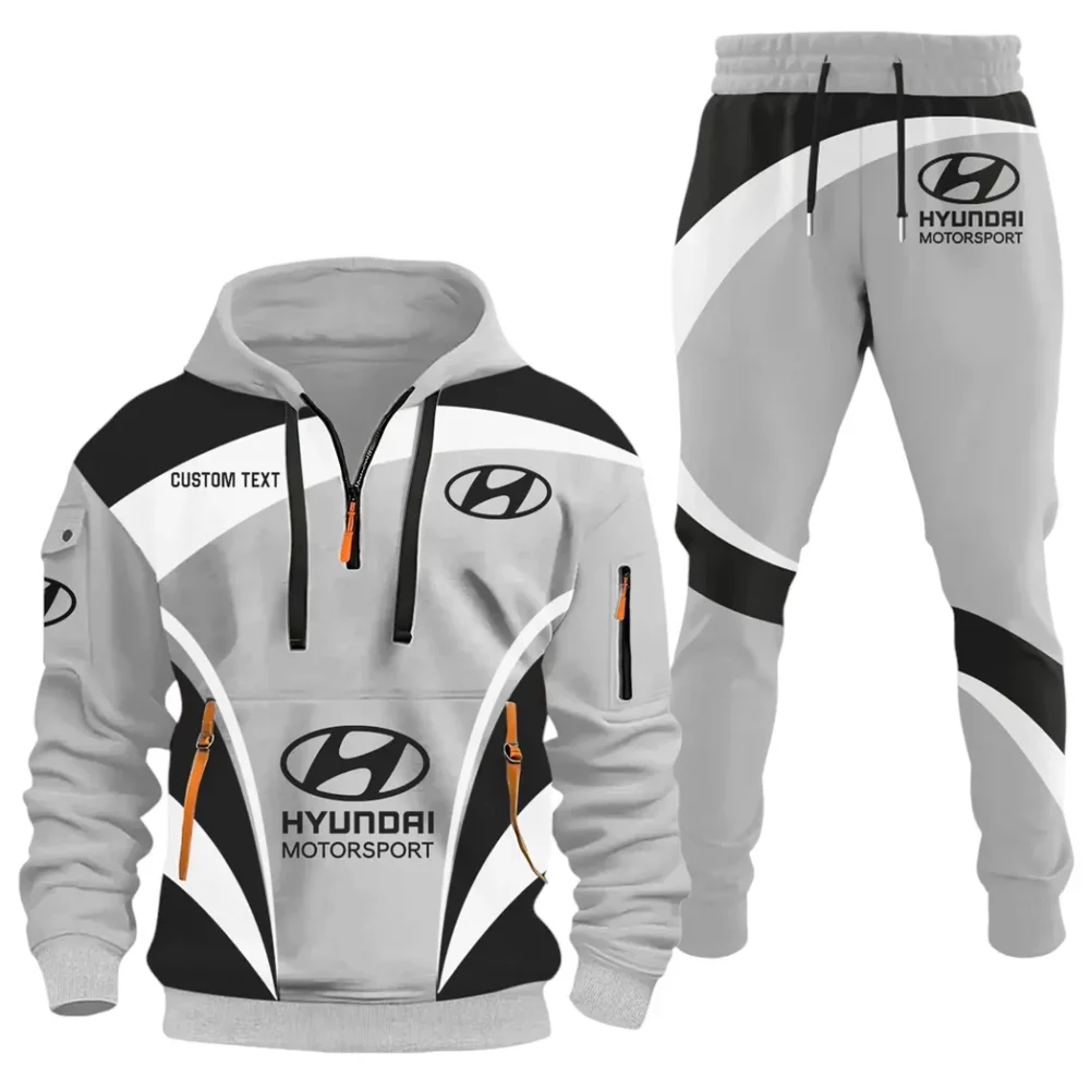 Passenger Vehicle Hoodie Half Zip x Sweatpants Set, Gearhead Half-Zip Hoodie Combo CAR514100925010 - Image 2