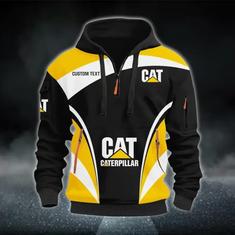 Mining Equipment Hoodie Half Zip 3D Print, Durable & Casual Streetwear CAR514100925011