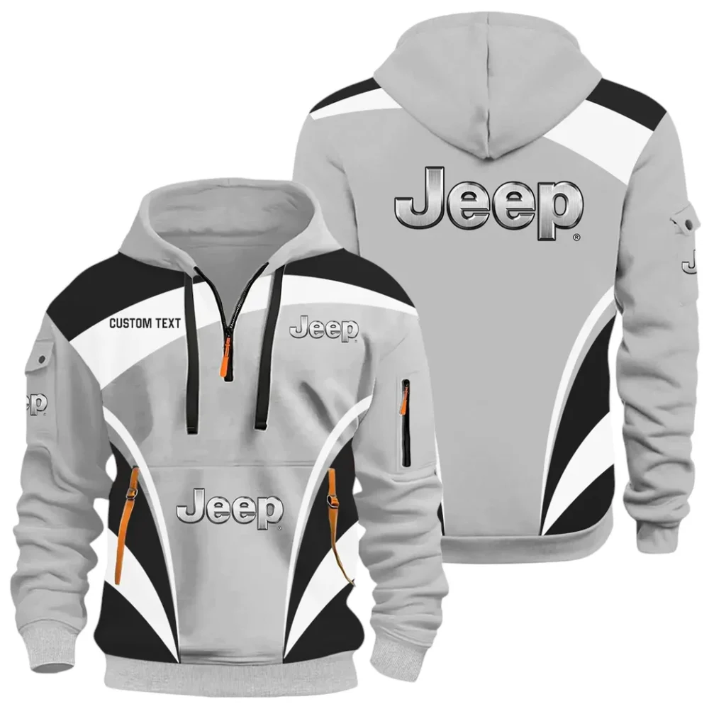 Off-Road SUV Brand Hoodie Half Zip x Sweatpants Set, Garage Life 3D Hoodie Set CAR514100925012 - Image 3
