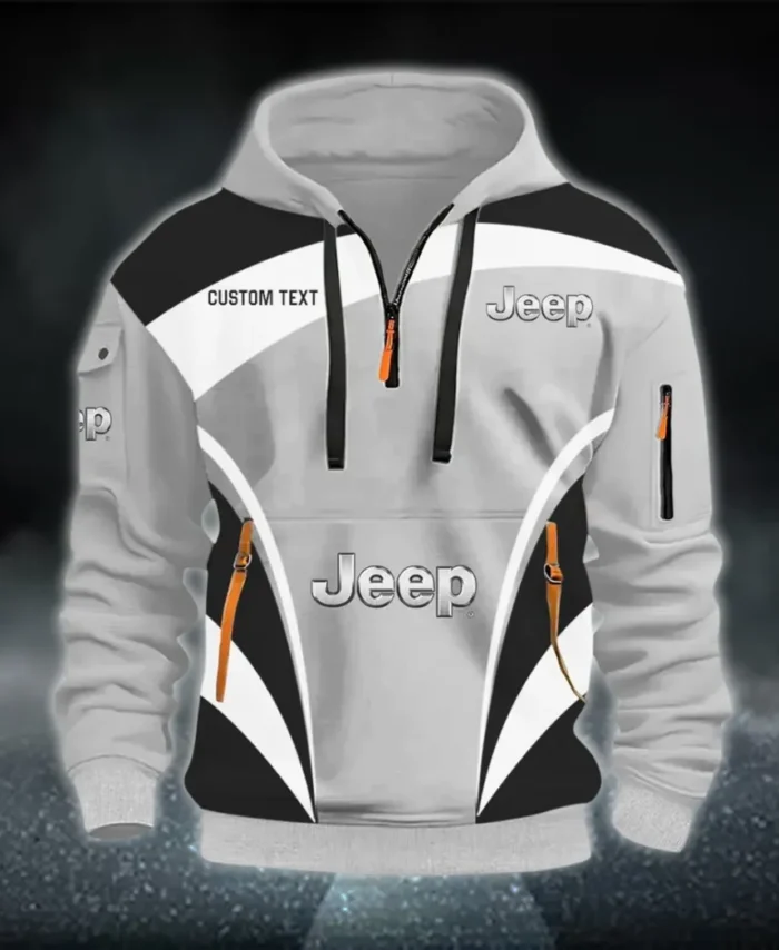 Off-Road SUV Brand Hoodie Half Zip 3D Print, Comfortable Everyday Hoodie CAR514100925012