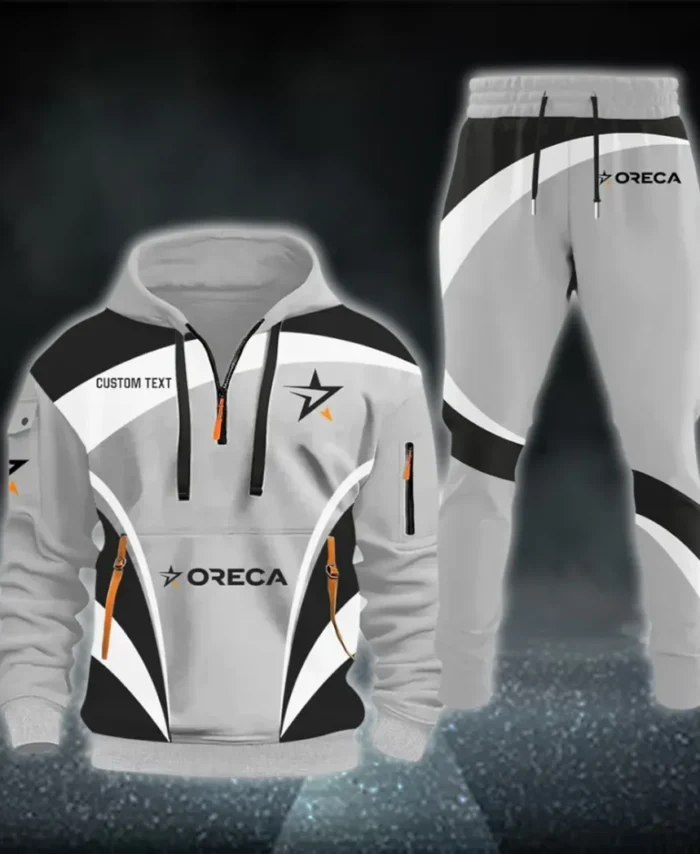 Racing Car Hoodie Half Zip x Sweatpants Set, Ride-Inspired Half-Zip Hoodie Set CAR514100925013