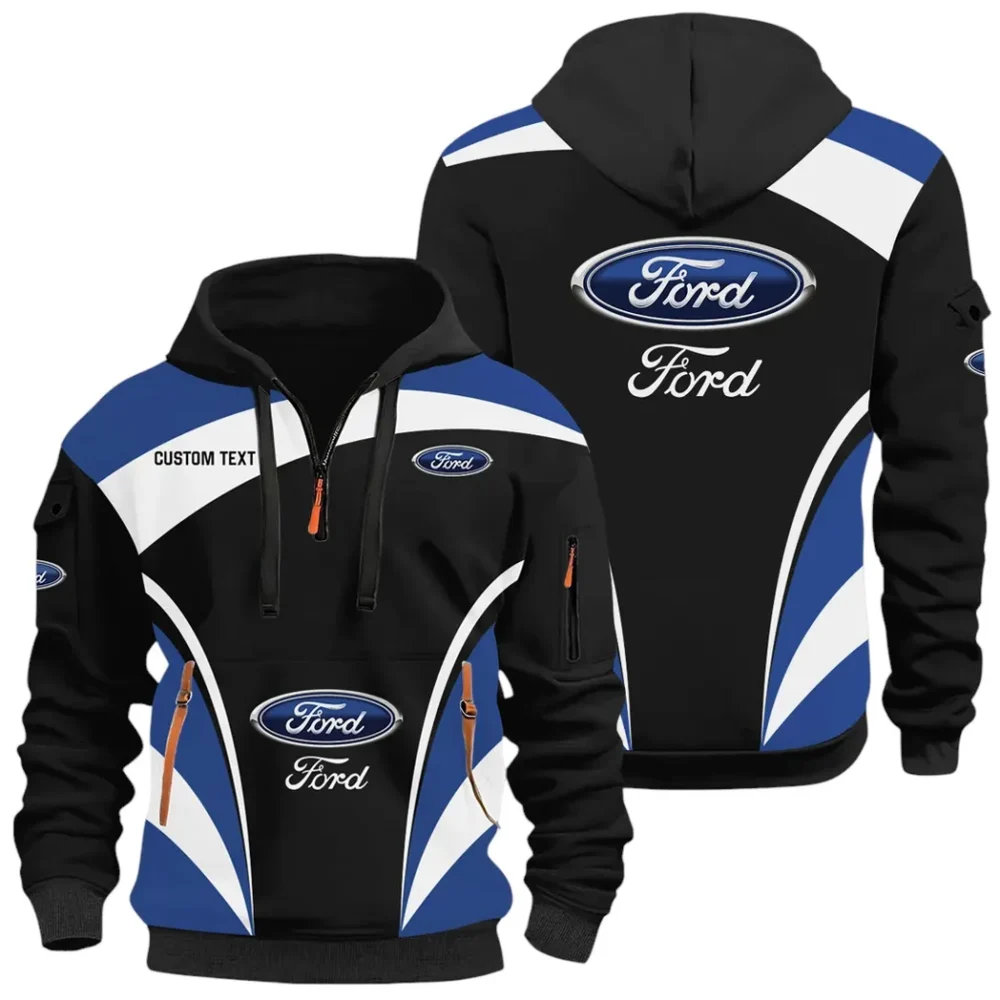 Vintage Ride Hoodie Half Zip x Sweatpants Set, All-Season Car Enthusiast Tracksuit CAR514100925014 - Image 3