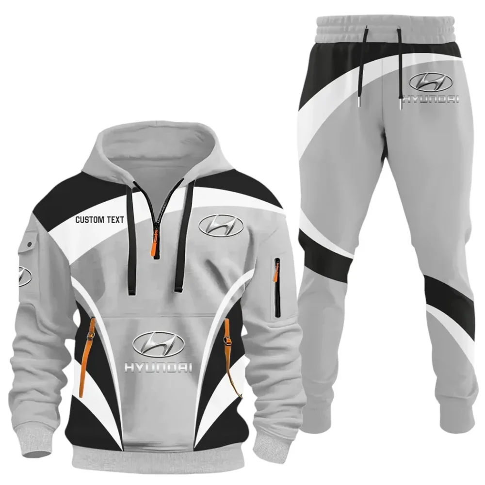 Sedan Hoodie Half Zip x Sweatpants Set, 3D Printed Driver's Outfit CAR514100925015 - Image 2