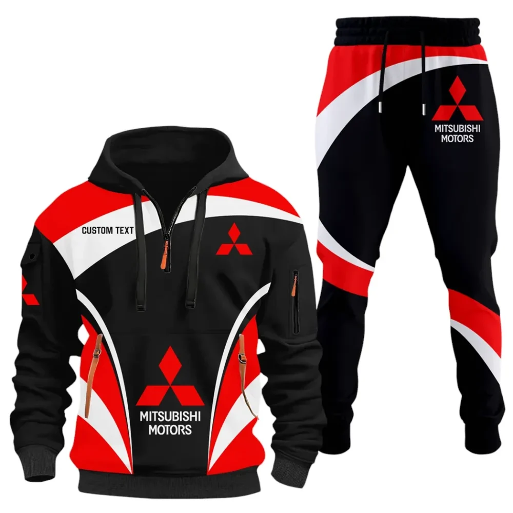 Off-Road SUV Hoodie Half Zip x Sweatpants Set, Engineered Driver's Hoodie Outfit CAR514100925019 - Image 2