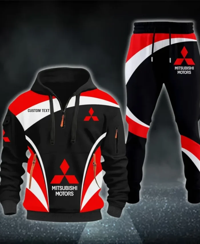Off-Road SUV Hoodie Half Zip x Sweatpants Set, Engineered Driver's Hoodie Outfit CAR514100925019