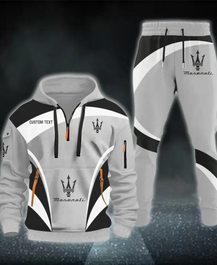 Luxury Coupe Hoodie Half Zip x Sweatpants Set, Ride-Inspired Half-Zip Hoodie Set CAR514100925022