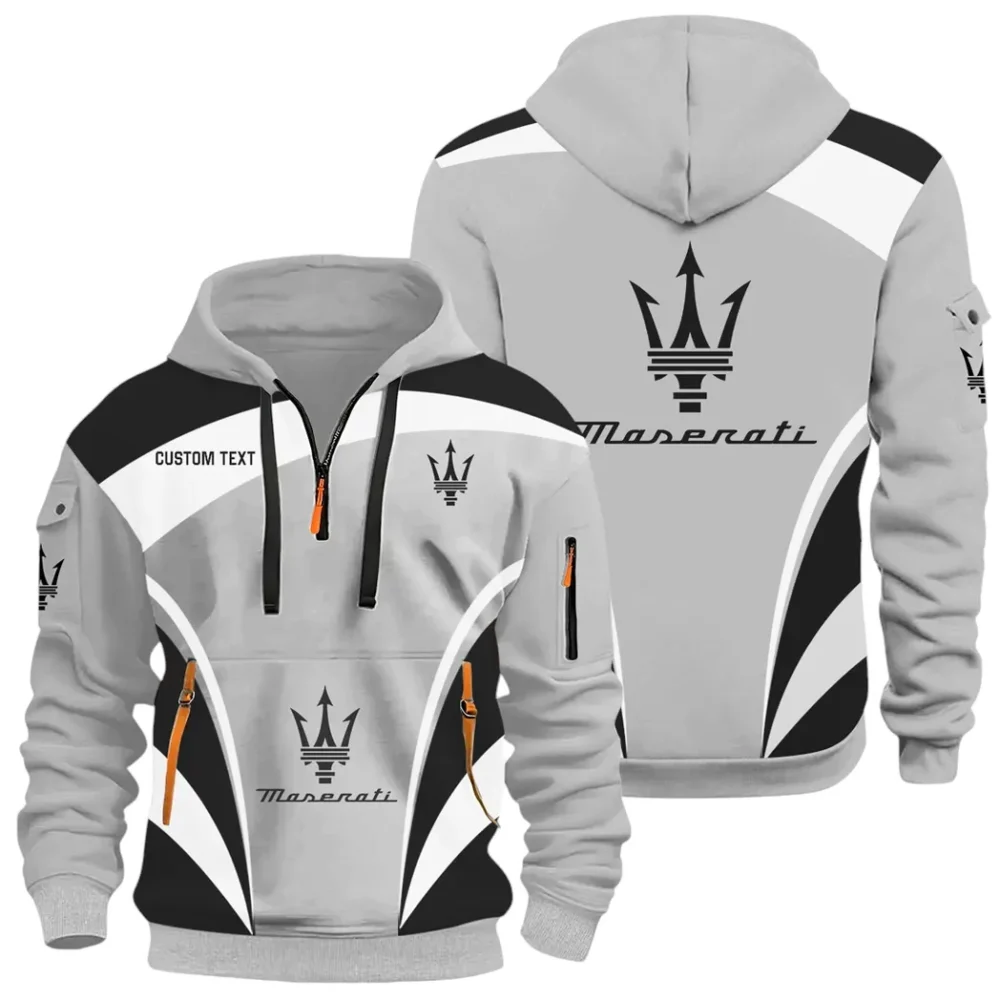 Luxury Coupe Hoodie Half Zip x Sweatpants Set, Ride-Inspired Half-Zip Hoodie Set CAR514100925022 - Image 3