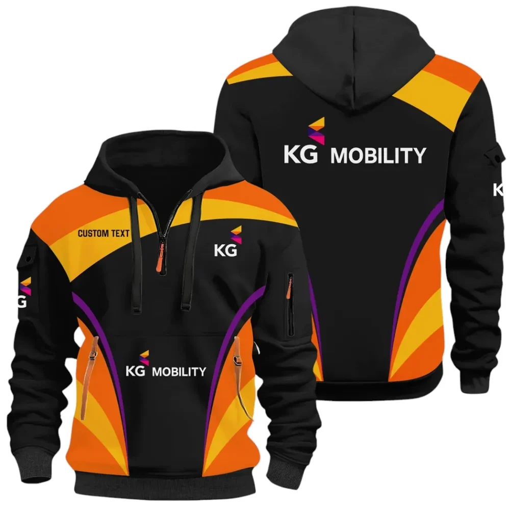 Racing Motor Hoodie Half Zip 3D Print, Sporty Urban Hoodie Style CAR514100925023 - Image 2