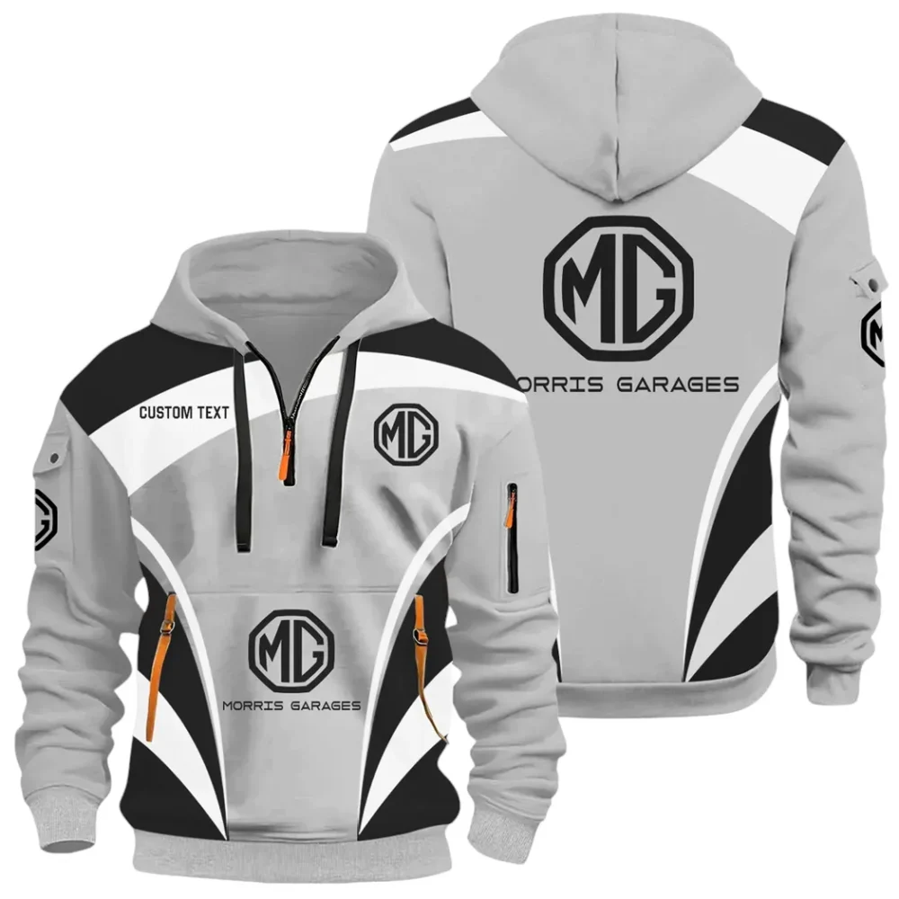 Performance Car Hoodie Half Zip x Sweatpants Set, Sporty Auto-Inspired Tracksuit CAR514100925024 - Image 3