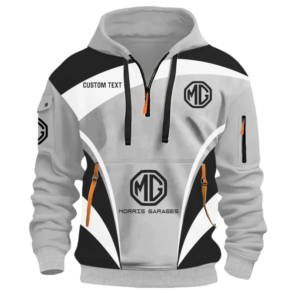 Performance Car Hoodie Half Zip 3D Print, Lightweight & Casual Comfort Hoodie CAR514100925024 - Image 3