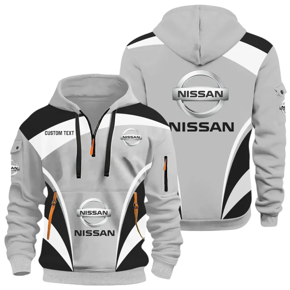 Compact Car Hoodie Half Zip 3D Print, Sporty Everyday Wear Hoodie CAR514100925025 - Image 2