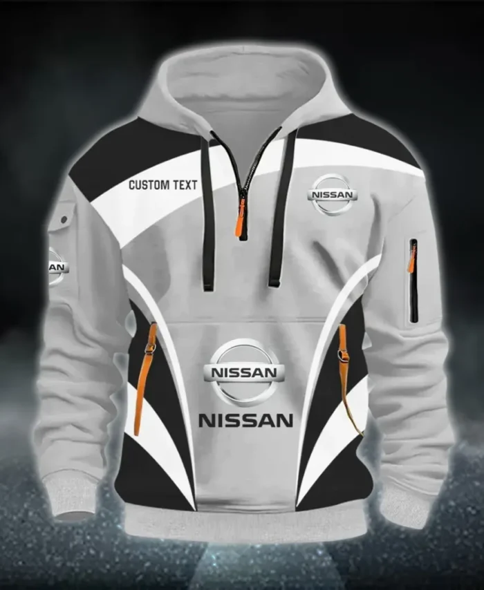 Compact Car Hoodie Half Zip 3D Print, Sporty Everyday Wear Hoodie CAR514100925025