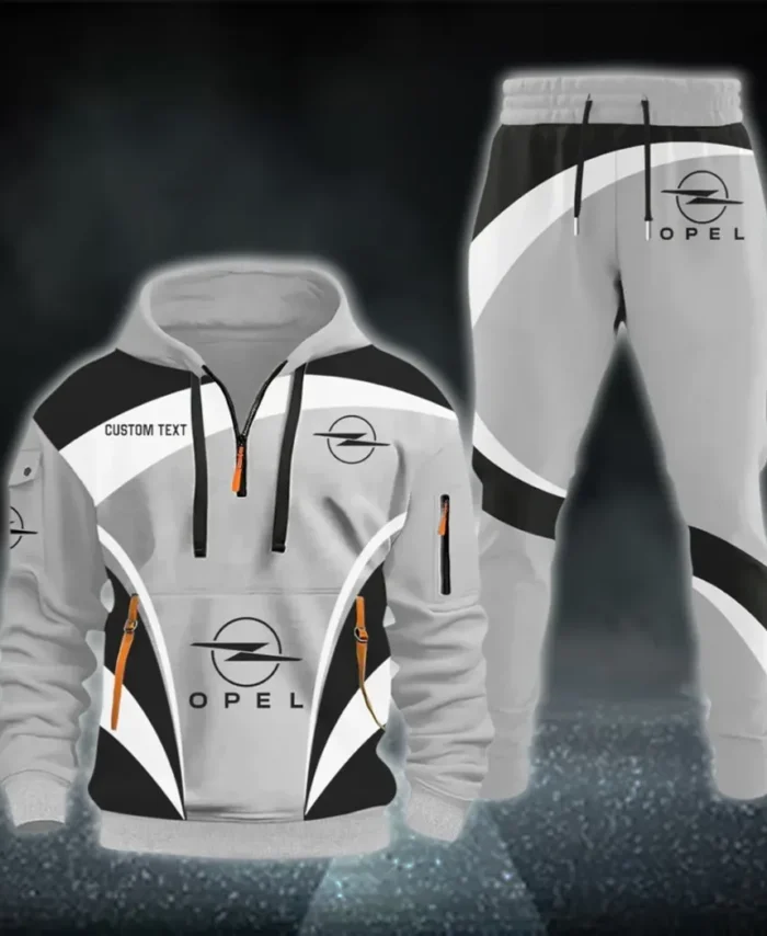 Mid-Size Auto Hoodie Half Zip x Sweatpants Set, High-Performance Driver Tracksuit CAR514100925026