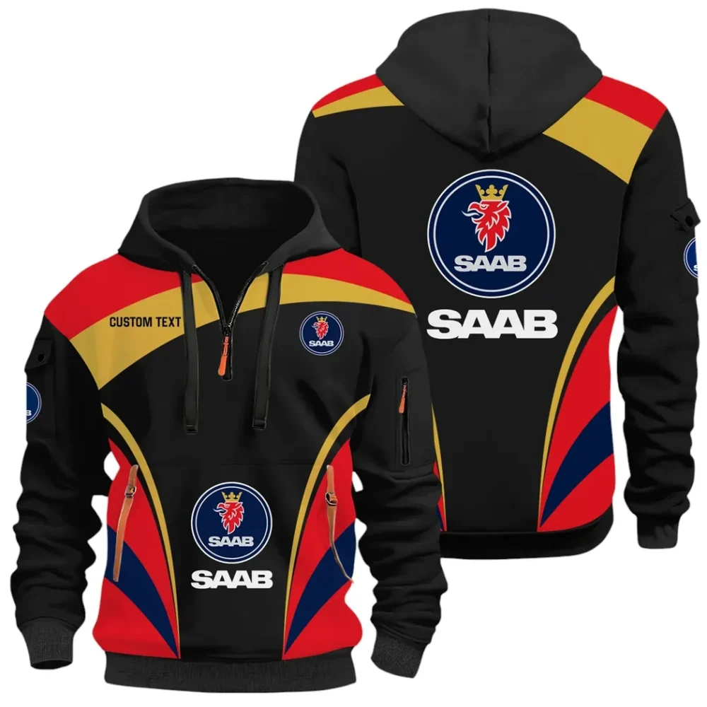 Utility Auto Hoodie Half Zip x Sweatpants Set, Street-Ready Automotive Tracksuit CAR514100925028 - Image 3
