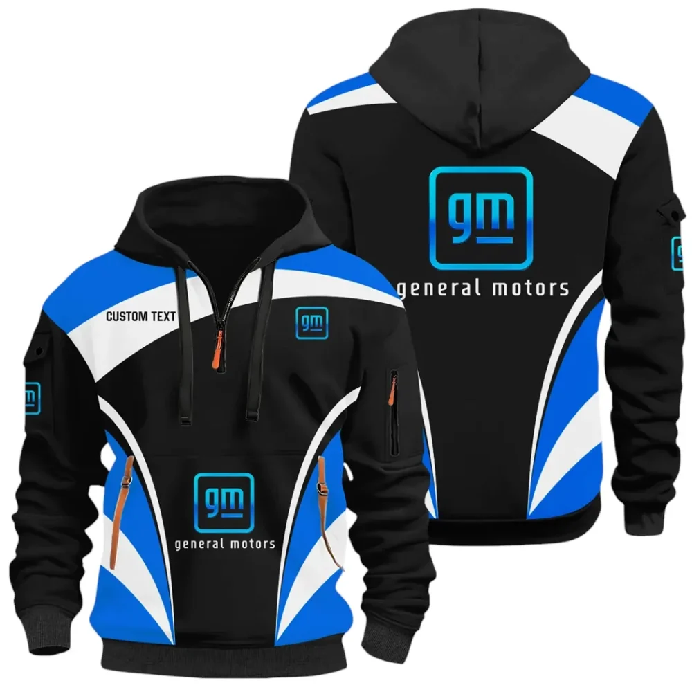 Motor Vehicle Maker Hoodie Half Zip 3D Print, Comfortable Urban Hoodie CAR514100925030 - Image 2