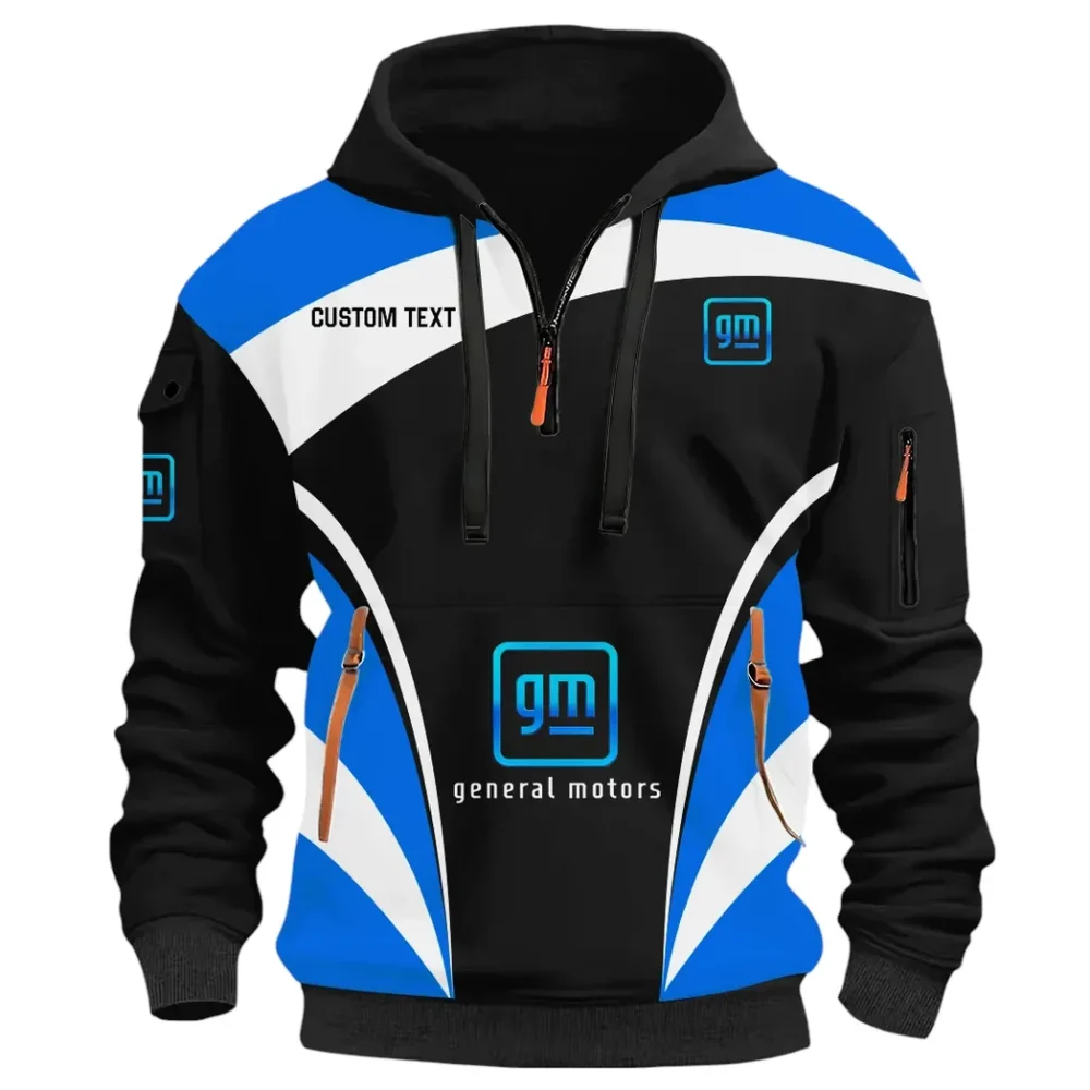 Motor Vehicle Maker Hoodie Half Zip 3D Print, Comfortable Urban Hoodie CAR514100925030 - Image 3