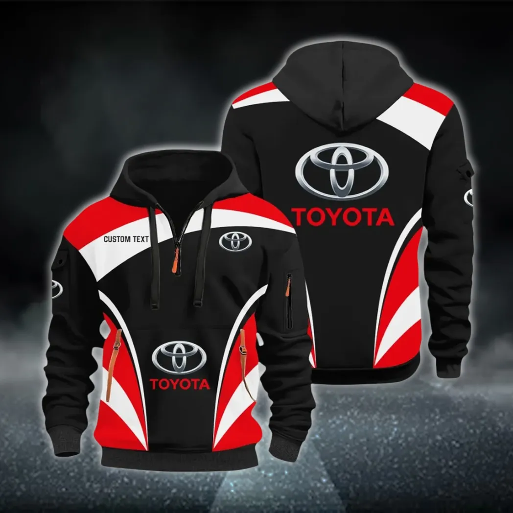 Off-Road SUV Hoodie Half Zip 3D Print, Everyday Casual Hoodie CAR514100925031