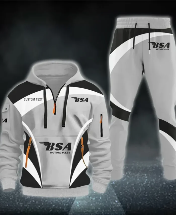 Heritage Two-Wheeler Hoodie Half Zip x Sweatpants Set, Road-Ready Hoodie and Jogger Set CAR514100925036