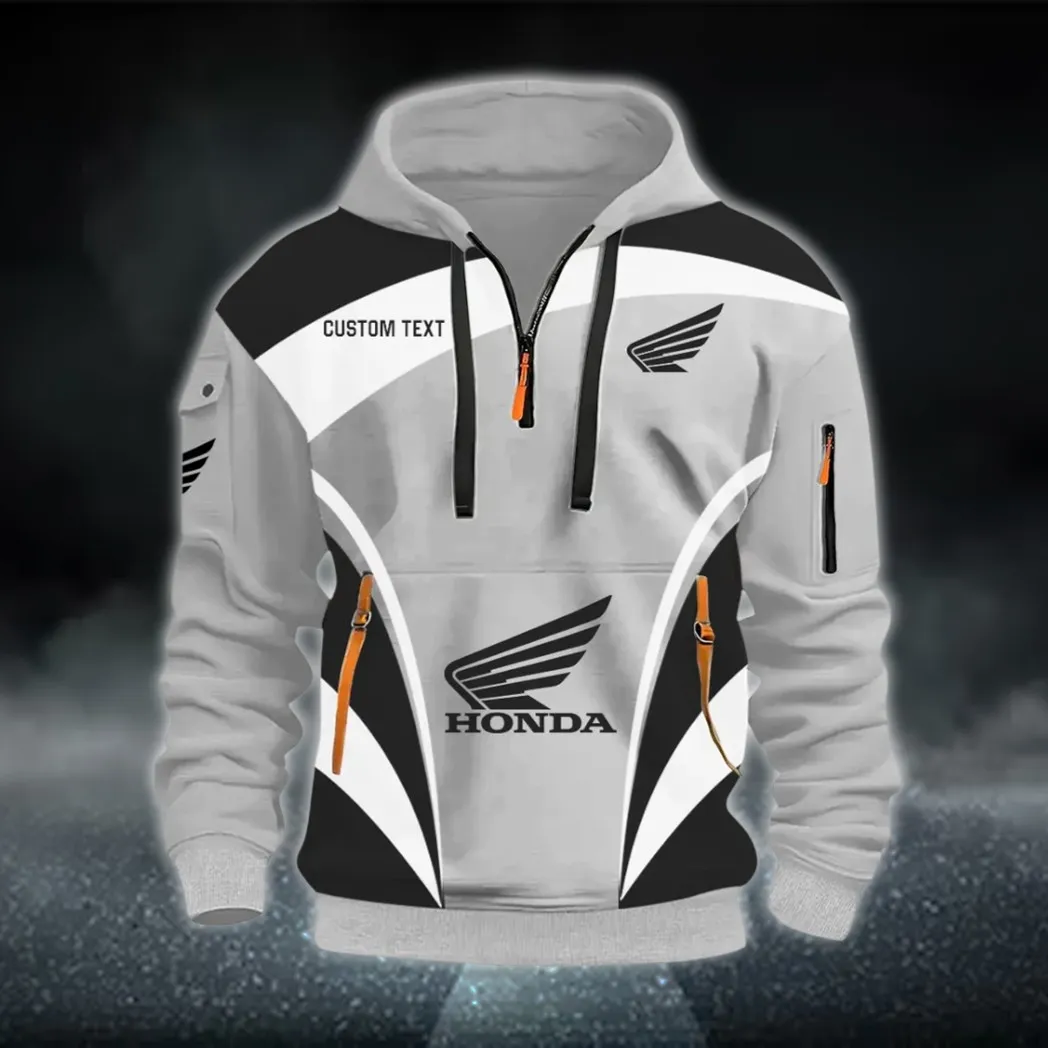 Cruiser Hoodie Half Zip 3D Print, Rugged & Comfortable Streetwear Outfit CAR514100925038