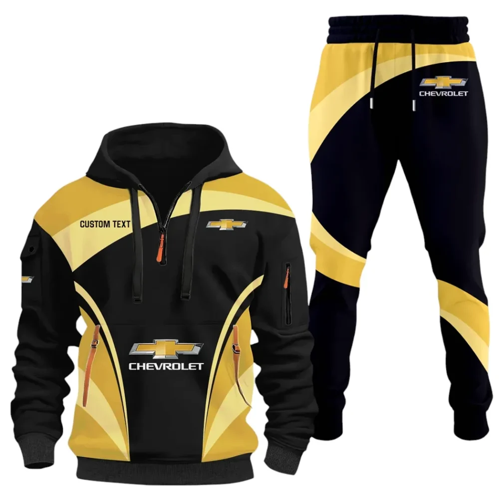 Off-Road SUV Hoodie Half Zip x Sweatpants Set, Custom Road Lifestyle Hoodie Set CAR514100925039 - Image 2