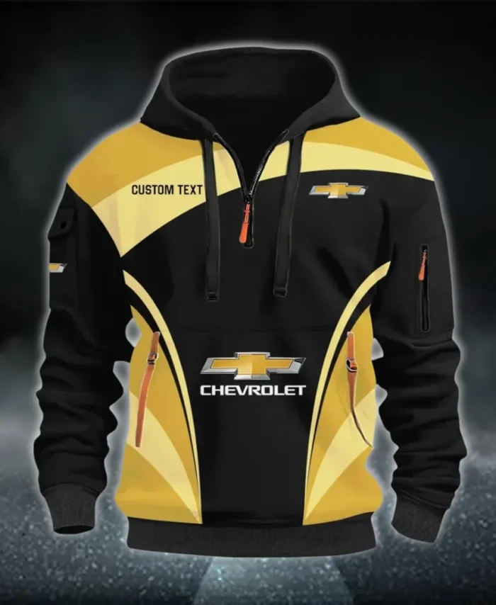 Off-Road SUV Hoodie Half Zip 3D Print, Sporty Urban Look Hoodie CAR514100925039