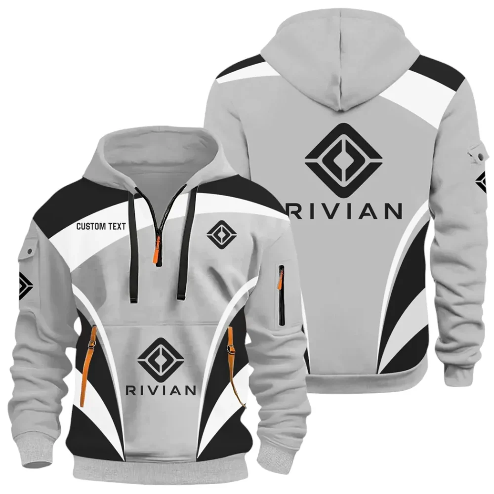Racing Car Hoodie Half Zip 3D Print, Street-Ready Casual Hoodie CAR514100925041 - Image 2