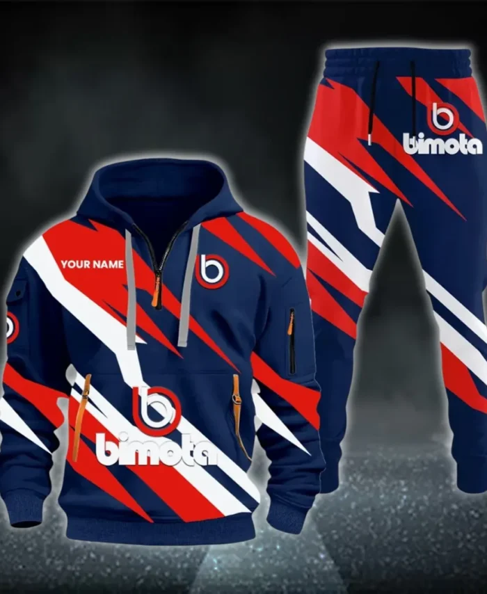 Road Racing Bike Hoodie Half Zip x Sweatpants Set, Performance Drive Hoodie Combo CAR514100925042