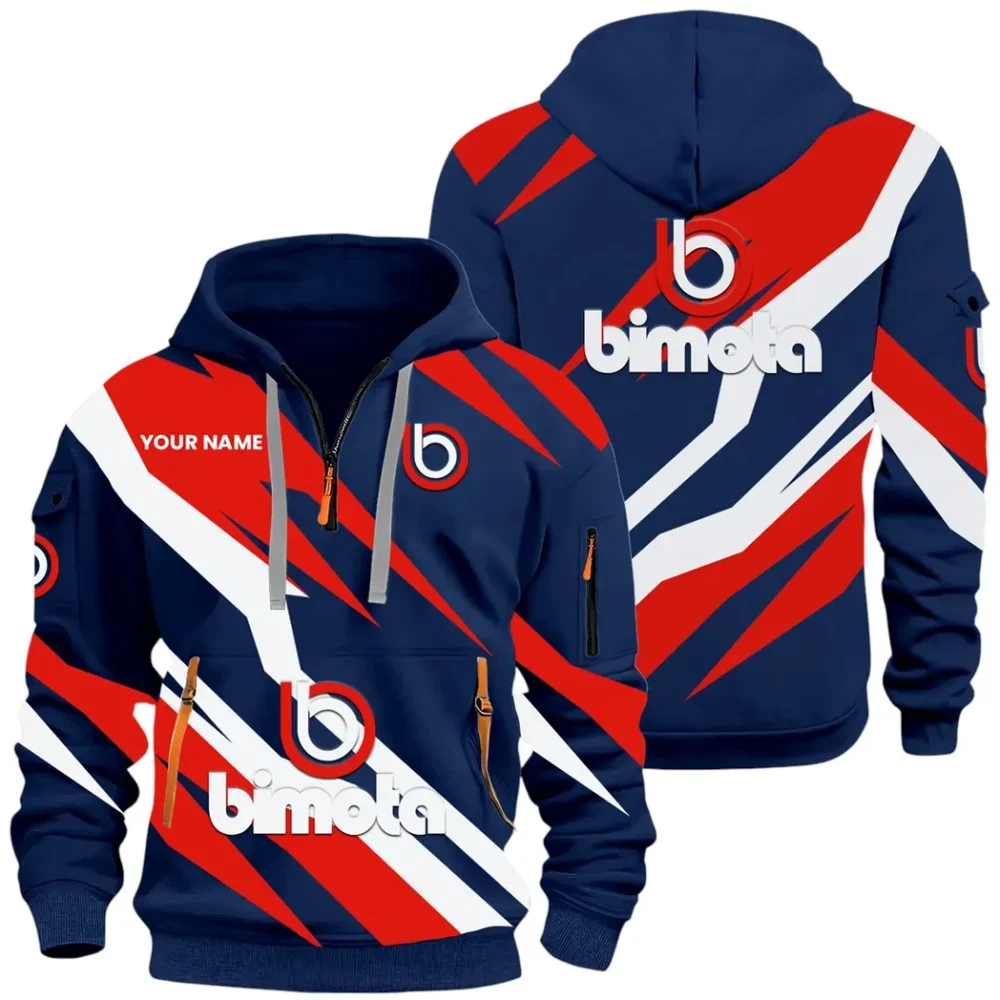 Road Racing Bike Hoodie Half Zip 3D Print, Comfortable Daily Wear CAR514100925042 - Image 2