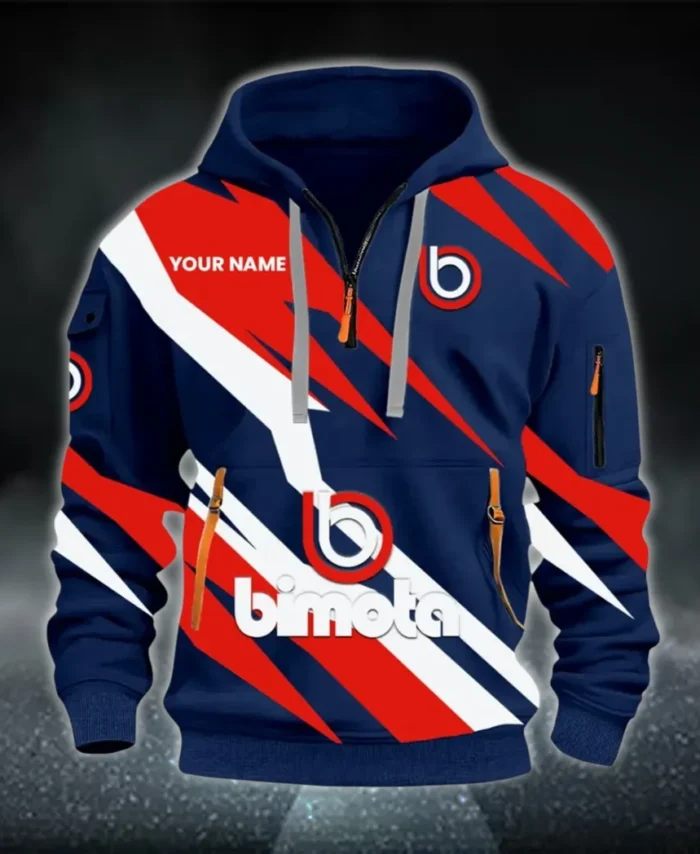 Road Racing Bike Hoodie Half Zip 3D Print, Comfortable Daily Wear CAR514100925042