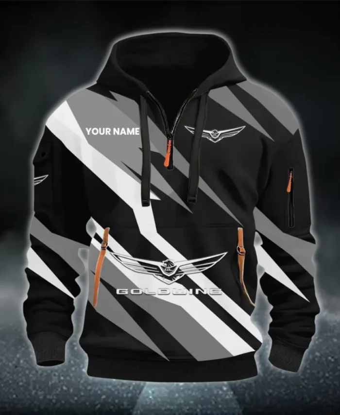 Touring Motorcycle Hoodie Half Zip 3D Print, Rugged Casual Hoodie CAR514100925043