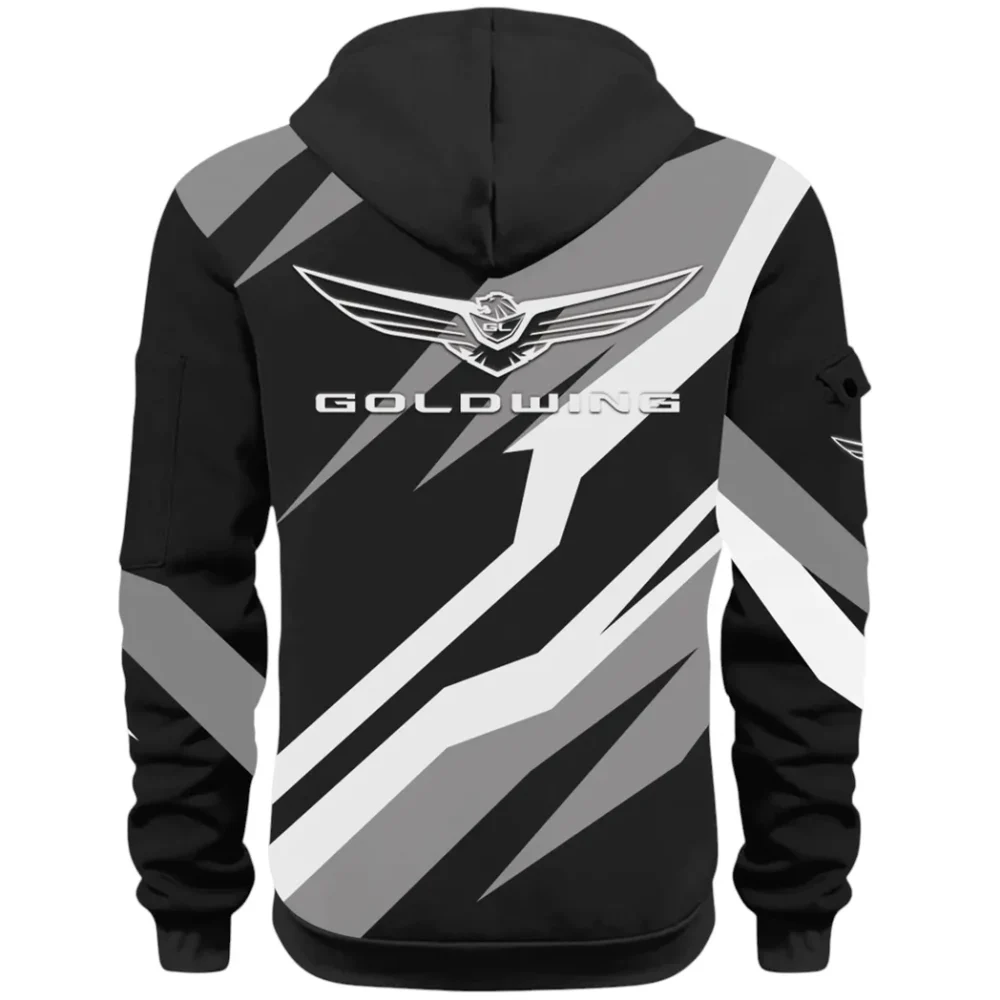 Touring Motorcycle Hoodie Half Zip 3D Print, Rugged Casual Hoodie CAR514100925043 - Image 4