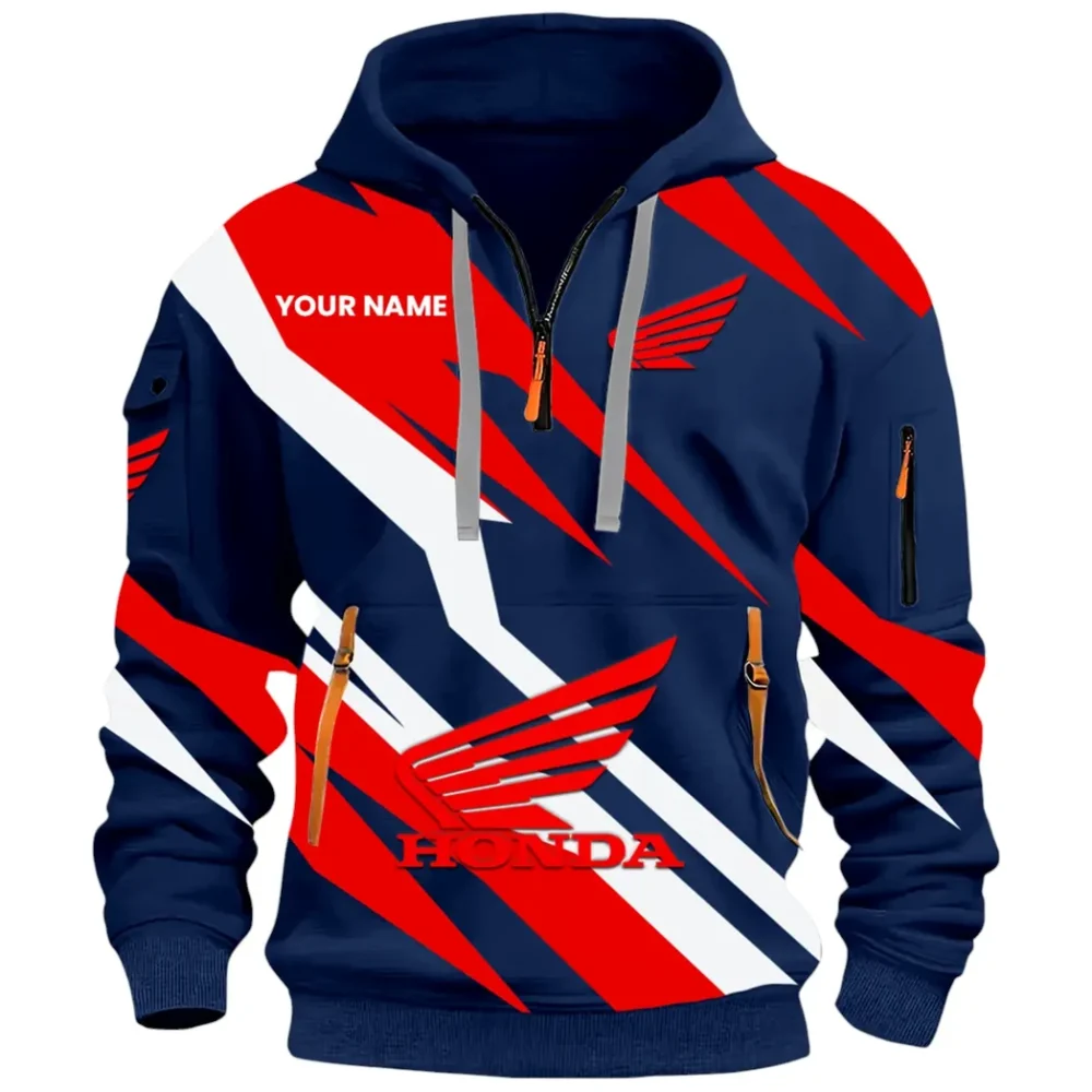 Adventure Motorbike Hoodie Half Zip 3D Print, Durable & Casual Streetwear CAR514100925044 - Image 3