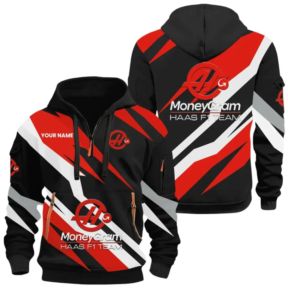 Racing Car Hoodie Half Zip 3D Print, Sporty & Street-Ready Hoodie CAR514100925046 - Image 2