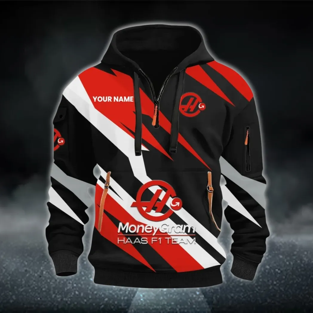 Racing Car Hoodie Half Zip 3D Print, Sporty & Street-Ready Hoodie CAR514100925046