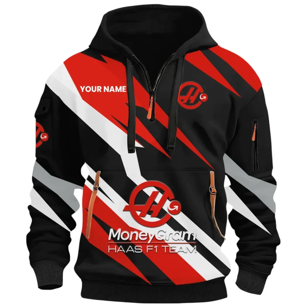Racing Car Hoodie Half Zip 3D Print, Sporty & Street-Ready Hoodie CAR514100925046 - Image 3