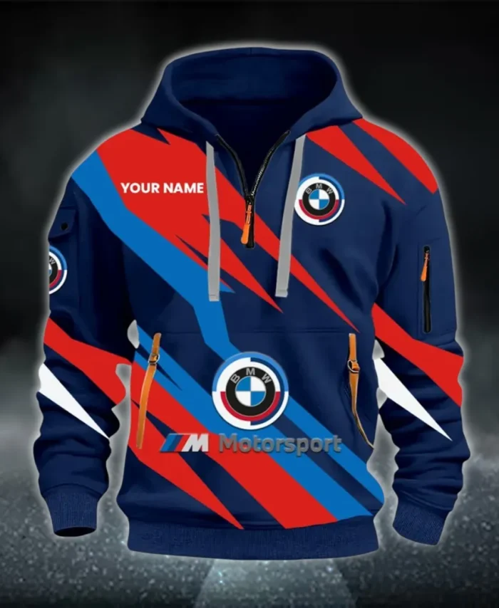 Racing Coupe Hoodie Half Zip 3D Print, Urban Casual Comfort Hoodie CAR514100925047