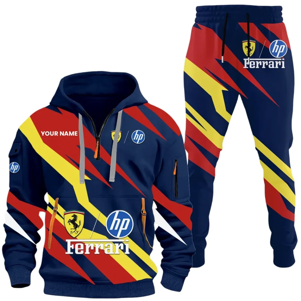 Racing Legend Hoodie Half Zip x Sweatpants Set, Engineered Driver's Hoodie Outfit CAR514100925050 - Image 2