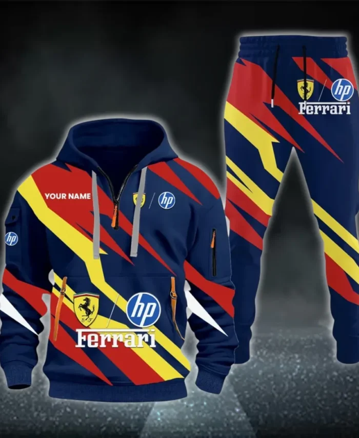 Racing Legend Hoodie Half Zip x Sweatpants Set, Engineered Driver's Hoodie Outfit CAR514100925050