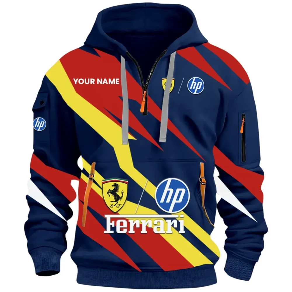 Racing Legend Hoodie Half Zip 3D Print, Comfortable Daily Hoodie CAR514100925050 - Image 3