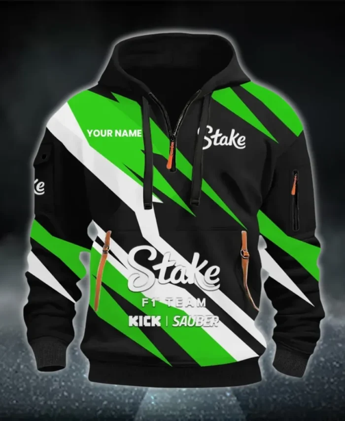 Racing Car Hoodie Half Zip 3D Print, Casual Street-Ready Hoodie CAR514100925051
