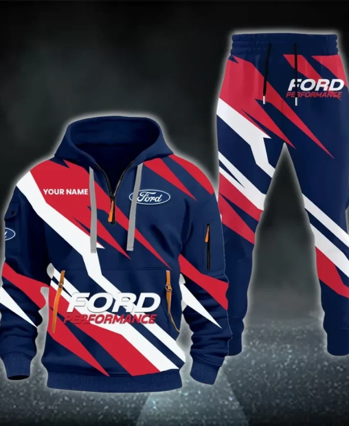 Vintage Ride Hoodie Half Zip x Sweatpants Set, Ride-Inspired Half-Zip Hoodie Set CAR514100925052